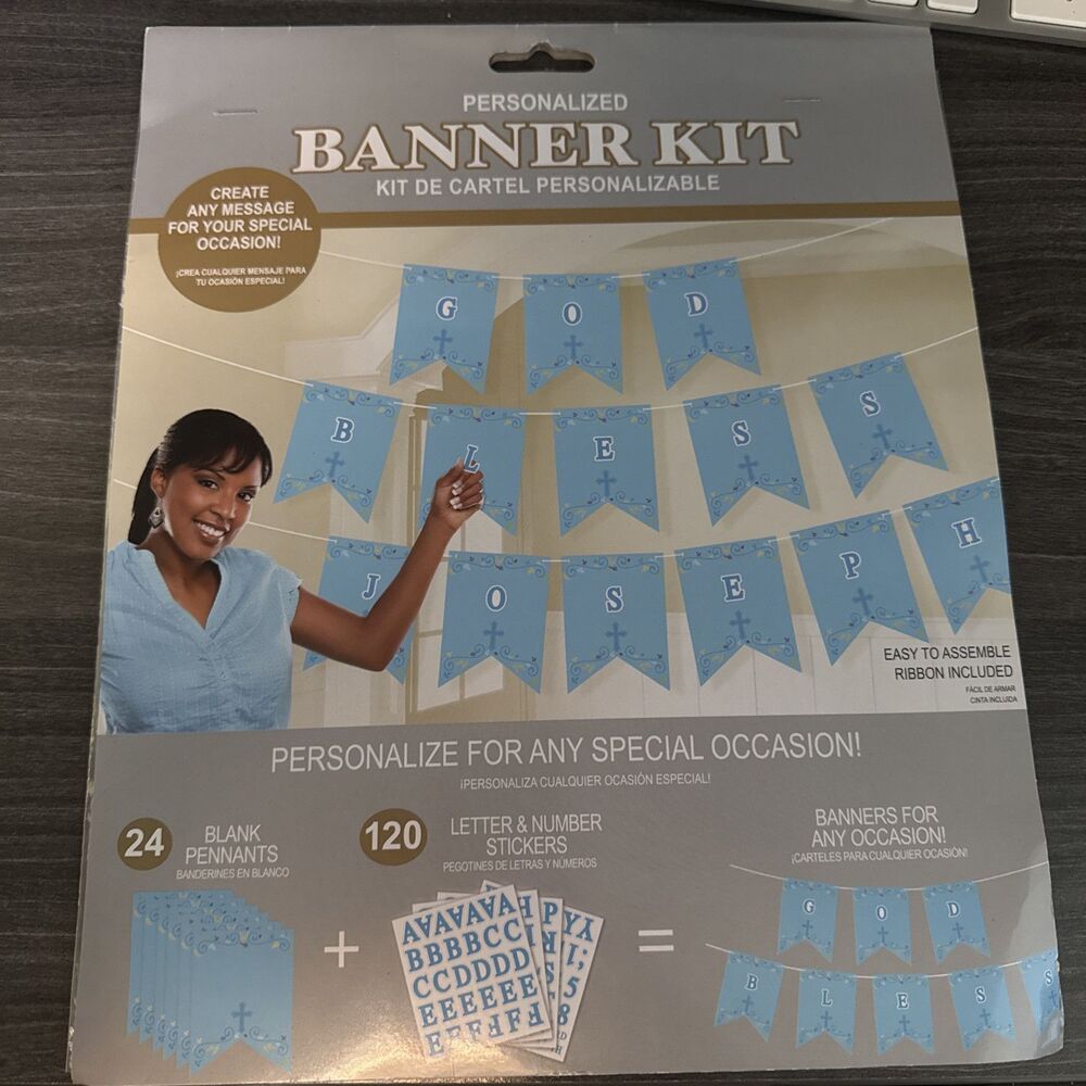 AMSCAN PERSONALIZED BANNER KIT for Any Special Occasion